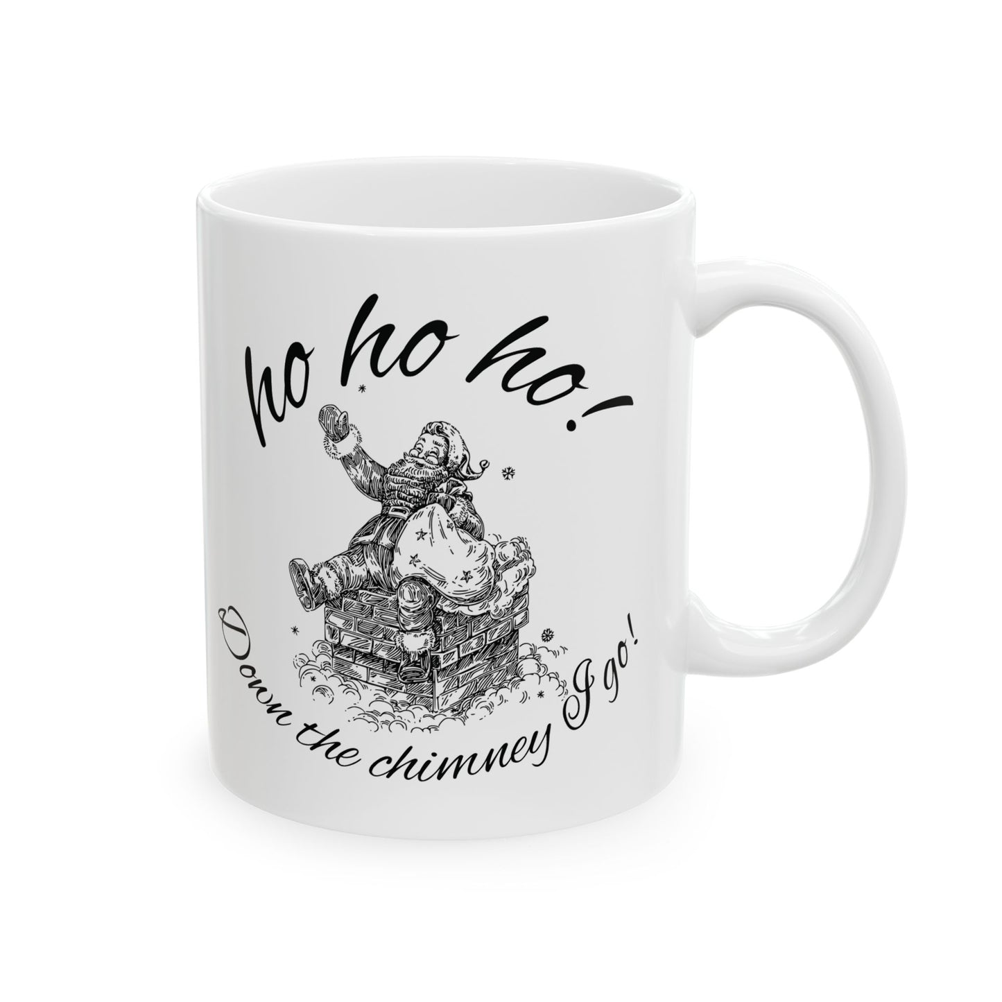 Victorian Christmas Santa Claus Ceramic Mug, 11oz