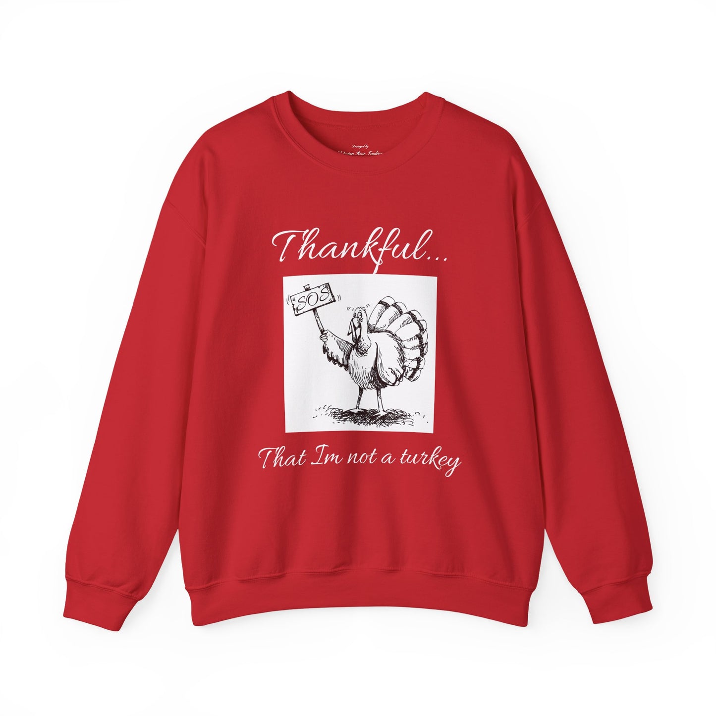 Vintage Turkey Funny Thanksgiving Crewneck Sweatshirt , Regular & Plus