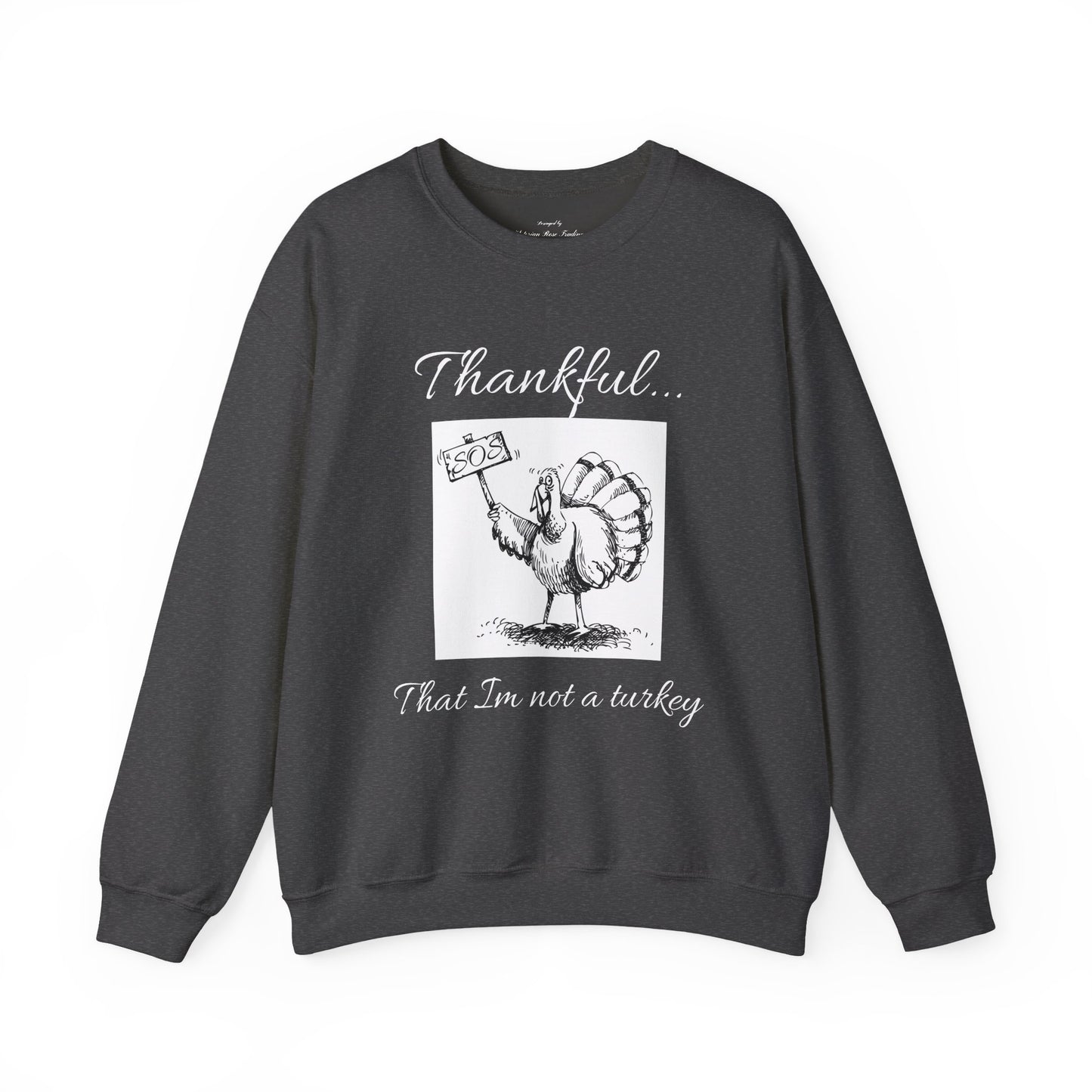 Vintage Turkey Funny Thanksgiving Crewneck Sweatshirt , Regular & Plus