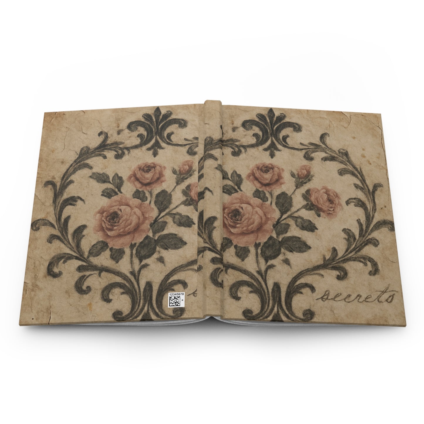 Romantic Floral Victorian Hardcover Writing Journal
