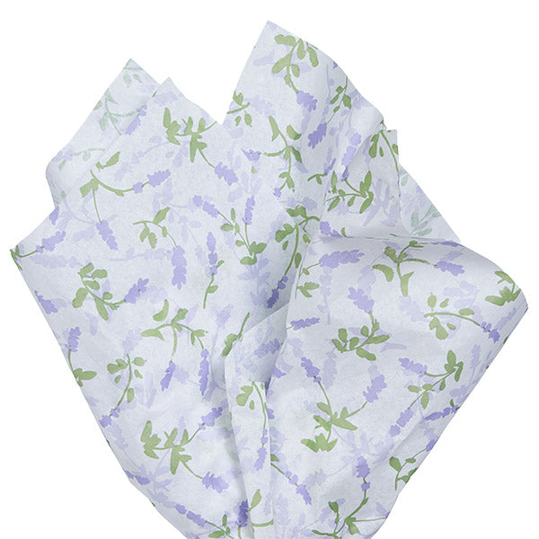 Floral Designer Gift Tissue Paper - Lavender Fields