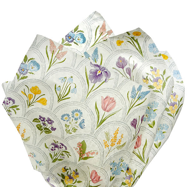 Floral Designer Gift Tissue Paper - Shabby Chic Flowers