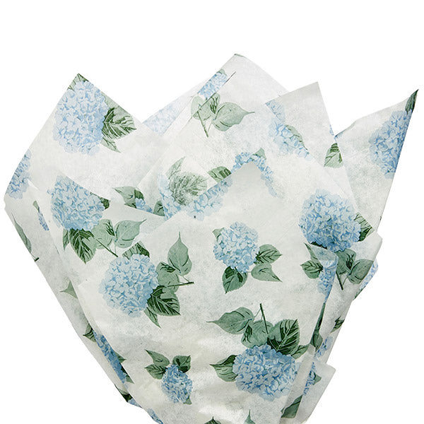 Designer Gift Tissue Paper - Blue Hydrangea