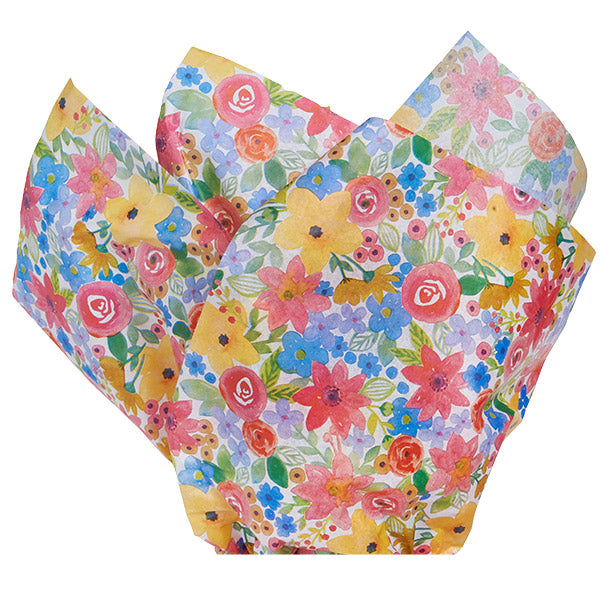 Floral Designer Gift Tissue Paper - Watercolor Flowers
