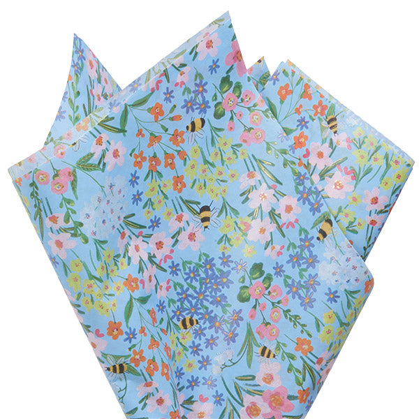 Vintage Floral Designer Gift Tissue Paper - 240 Sheets