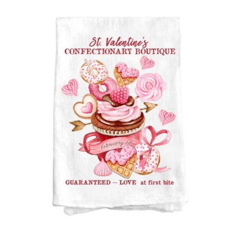 100% Cotton Kitchen Hand Drying Dish Towel, Confectionery Boutique
