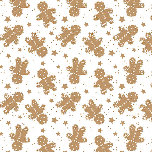 Christmas Pattern Christmas Tissue Paper ~ Gingerbread