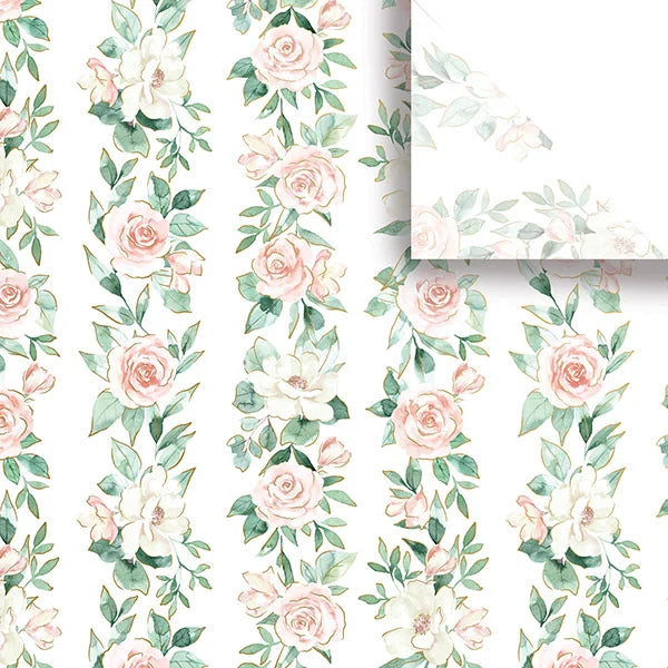Rose Garden Vintage Designer Gift Tissue Paper - 240 Sheets