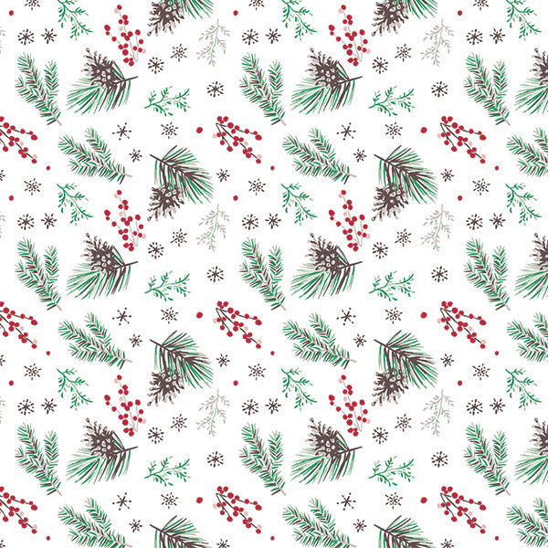 Winterberry Christmas Tree Tissue Paper - 12 Sheets