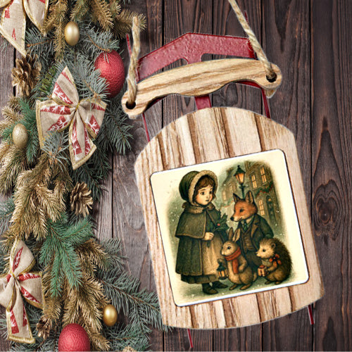 Victorian Rose Trading Wooden Ornaments