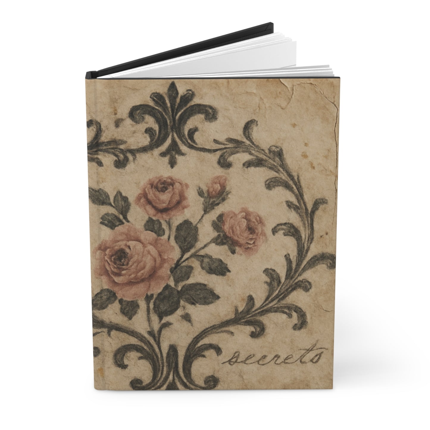Romantic Floral Victorian Hardcover Writing Journal
