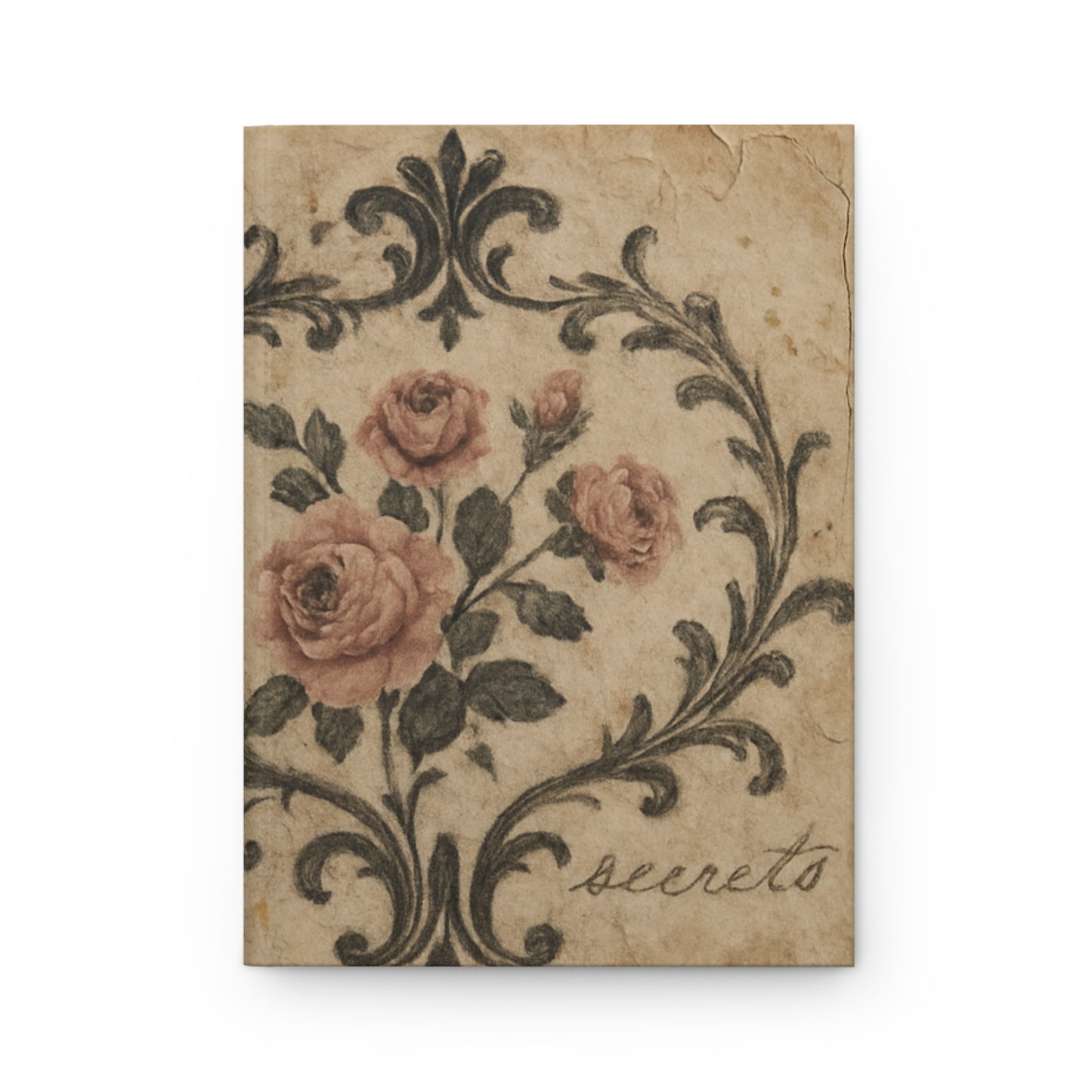 Romantic Floral Victorian Hardcover Writing Journal