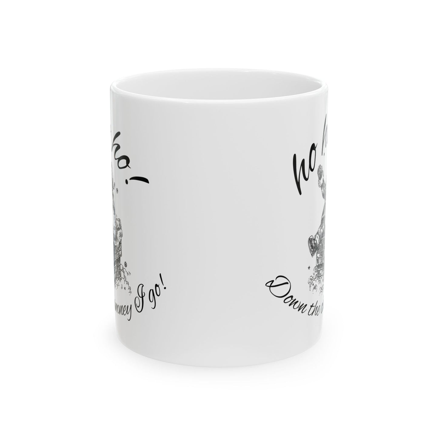 Victorian Christmas Santa Claus Ceramic Mug, 11oz