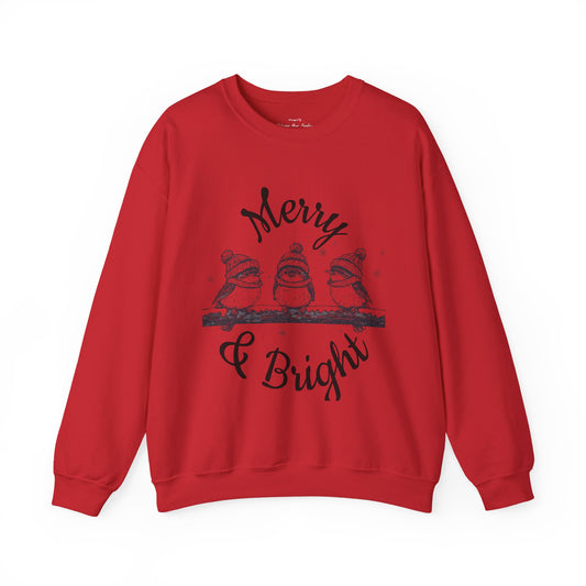 Merry & Bright Christmas Crewneck Sweatshirt