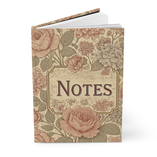 Victorian Hardcover Writing Journal with Note Sentiment