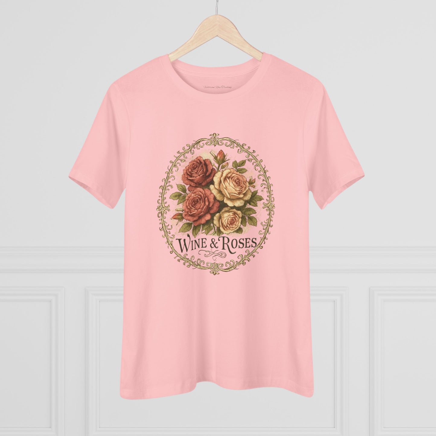 Wine & Roses Women's Casual Cotton T-shirt, Regular & Plus