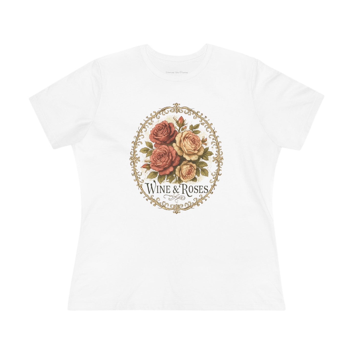 Wine & Roses Women's Casual Cotton T-shirt, Regular & Plus