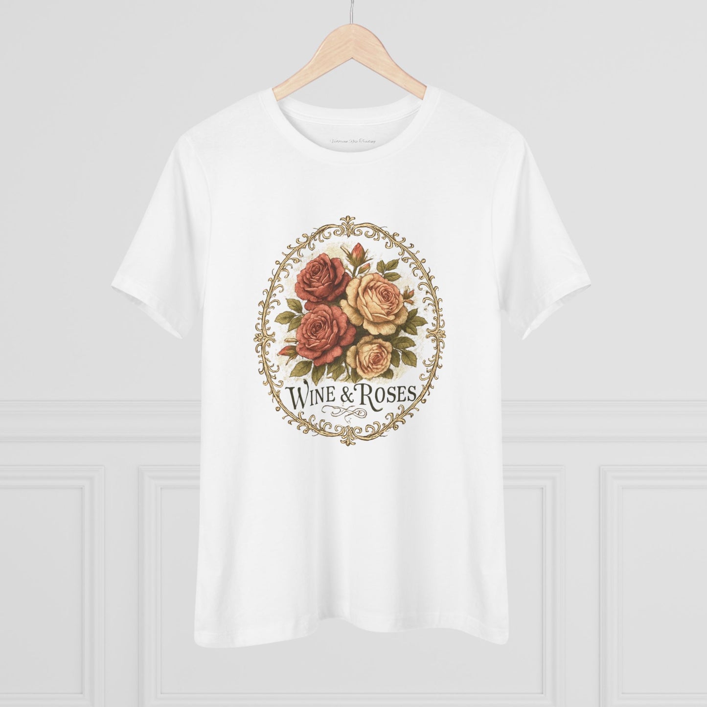 Wine & Roses Women's Casual Cotton T-shirt, Regular & Plus
