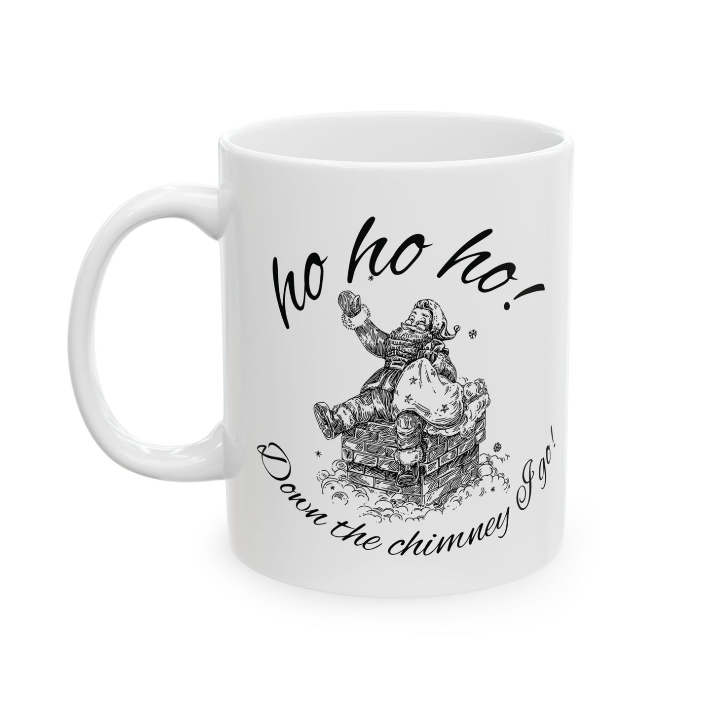 Victorian Christmas Santa Claus Ceramic Mug, 11oz