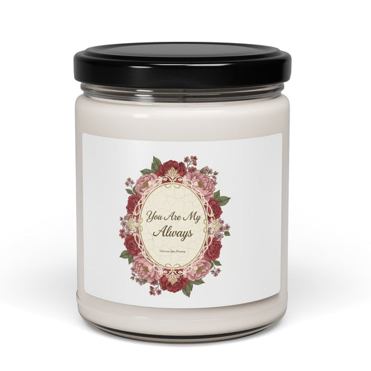 You are my Always Wreath Soy Wax Blend Glass Candle, Eco-Friendly & Non-Toxic, 9oz