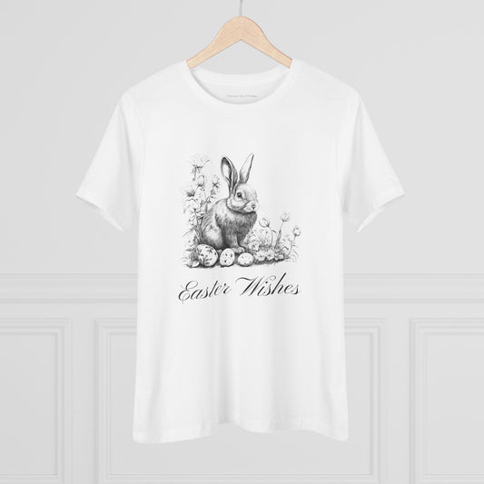 Easter Wishes Women's Casual Cotton Tshirt