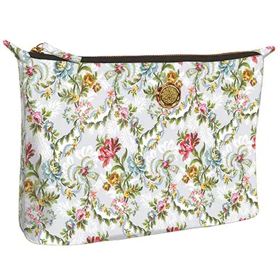 Vintage Floral Makeup Or Cosmetics Travel Bag