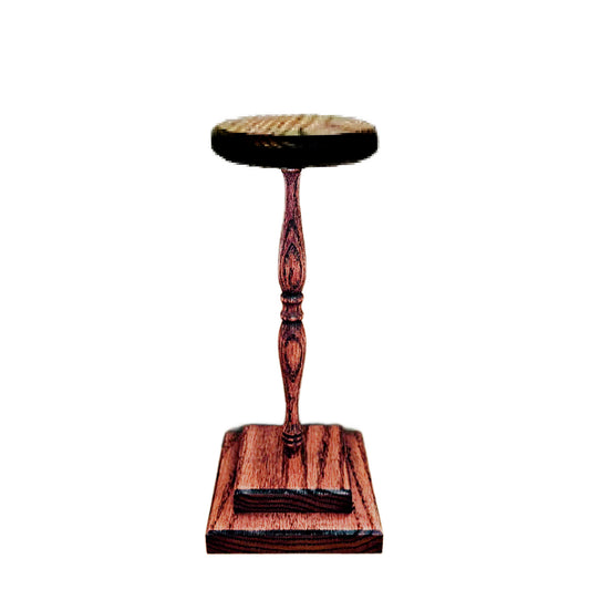 Victorian Style Oak Hat Stand with Plain Wood Top