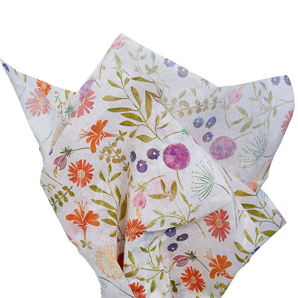 Floral Designer Gift Tissue Paper - Alpine Meadow