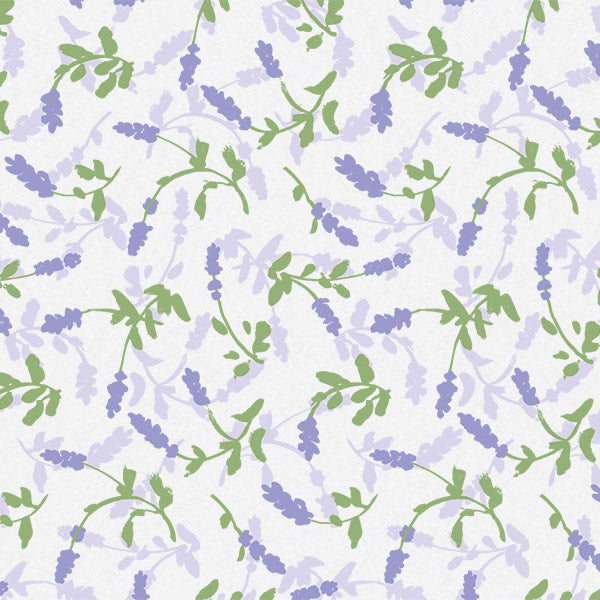 Floral Designer Gift Tissue Paper - Lavender Fields