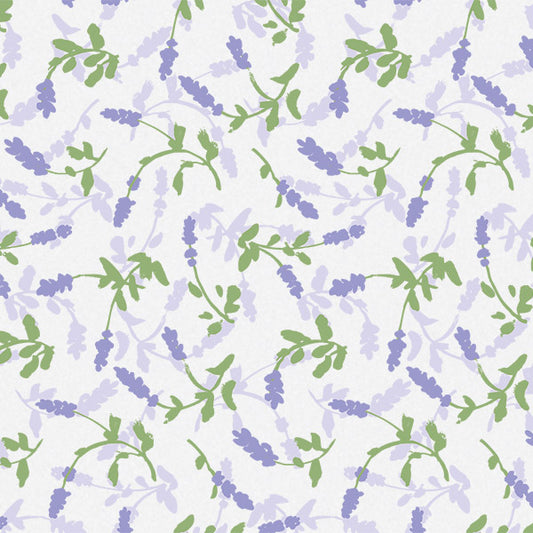 Floral Designer Gift Tissue Paper - Lavender Fields