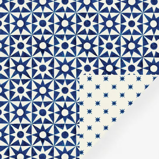 Reversible Sample Gift Wrap Sheet for Small Gifts - Stars