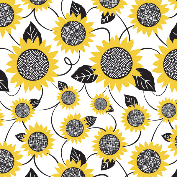 Fun Floral Designer Gift Tissue Paper - Sunflower