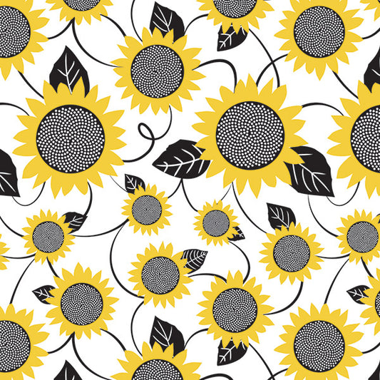 Fun Floral Designer Gift Tissue Paper - Sunflower