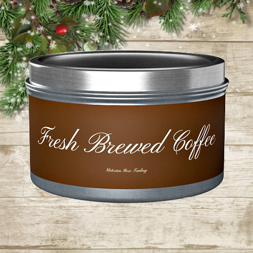 8oz Tin Candle, Fresh Brewed Coffee