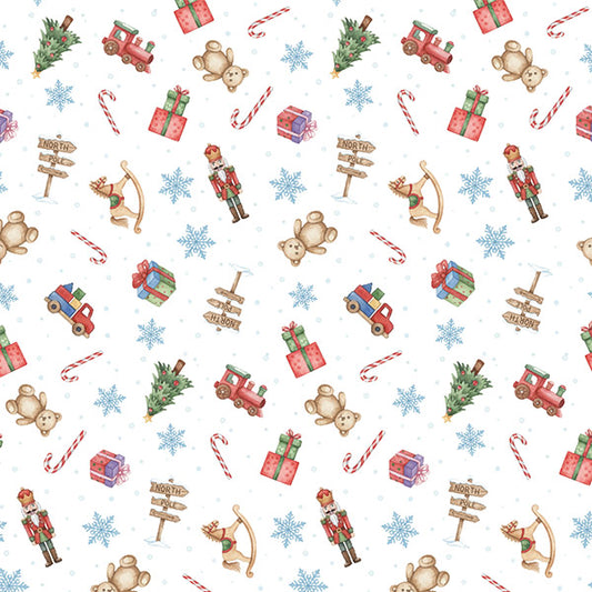 Santa Toys Christmas Tissue Paper - 12 Sheets
