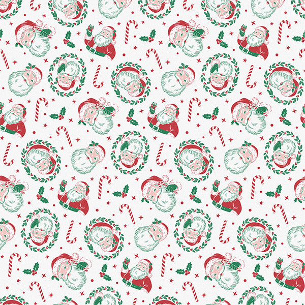 Santa Christmas Tissue Paper - 12 Sheets