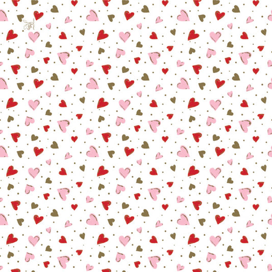 Designer Gift Tissue Paper - Valentine Hearts