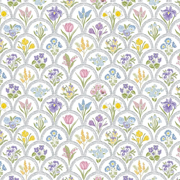 Floral Designer Gift Tissue Paper - Shabby Chic Flowers